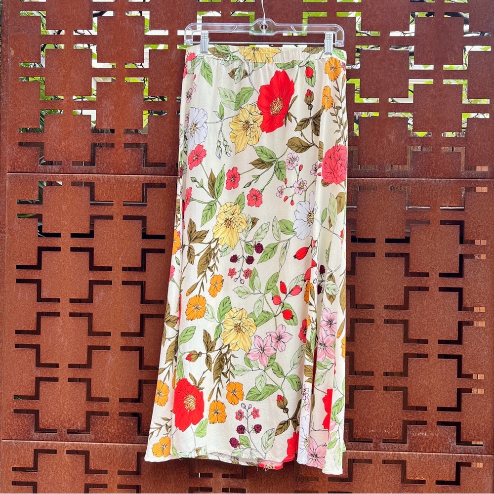 Philosophy Floral Lightweight Midi Skirt